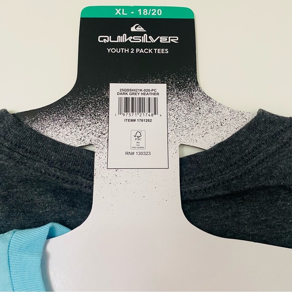 Quicksilver Youth 2 pack Tee Shirts, NWT. - Picture 8 of 8